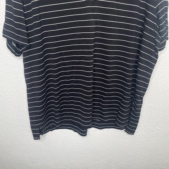 Amazon Essentials Mens Shirt Size XL Black Striped Pullover Polo Casual - Picture 6 of 10